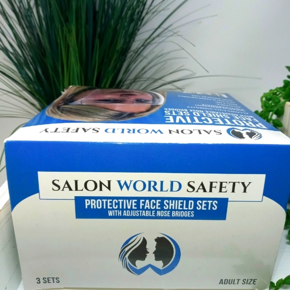 NIB 3 Adult Size Protective Face Shield - Picture 3 of 4